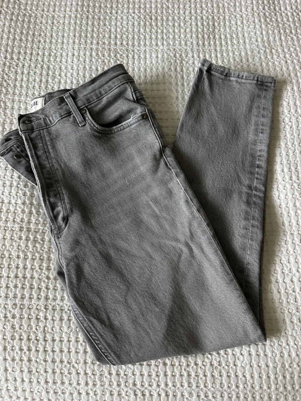 Agolde Nico Jeans in Charcoal Gray